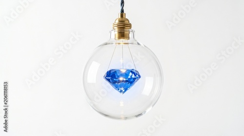 light bulb on a white background