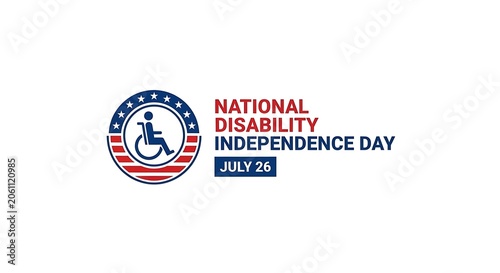 National disability independence day july 26th awareness graphic