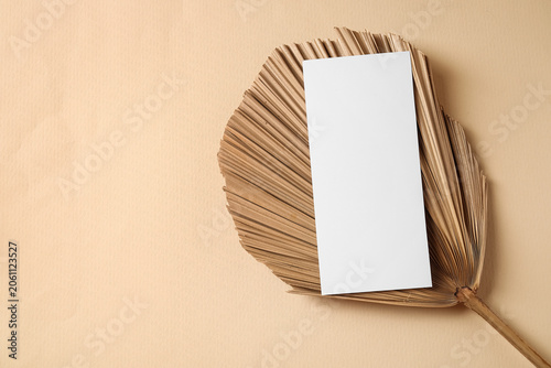 Composition with blank card...