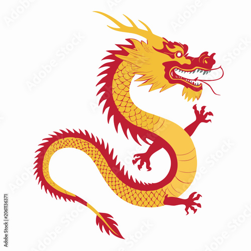 Traditional Chinese Dragon Illustration