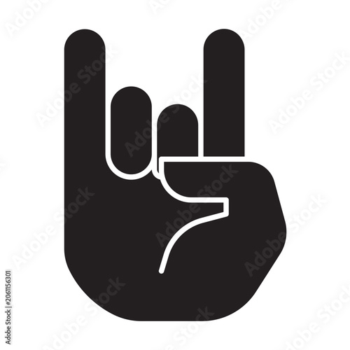 Hand Vector Glyph Icon Design