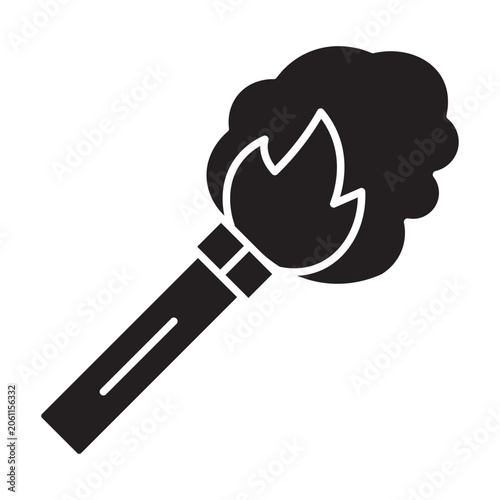 Flare Vector Glyph Icon Design