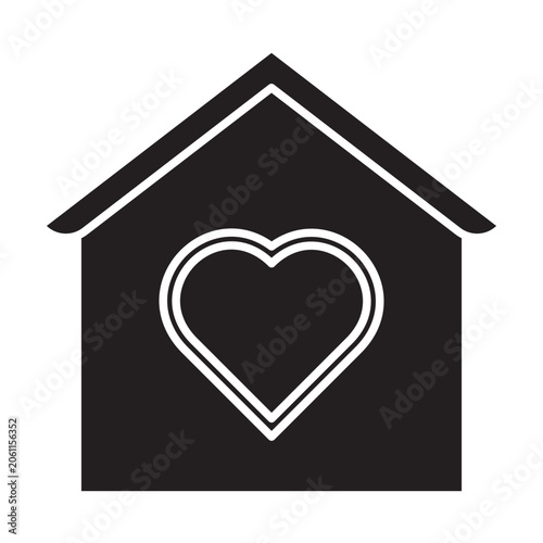 Refuge Vector Glyph Icon Design