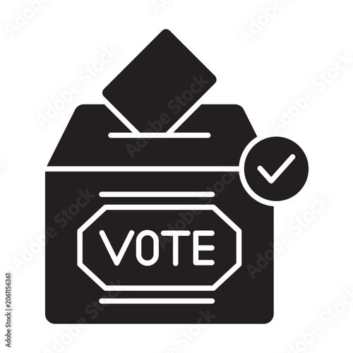 Vote Vector Glyph Icon Design