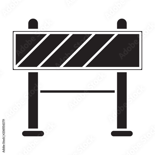 Barrier Vector Glyph Icon Design
