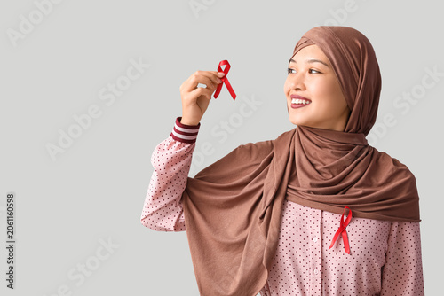 Beautiful Muslim woman with...