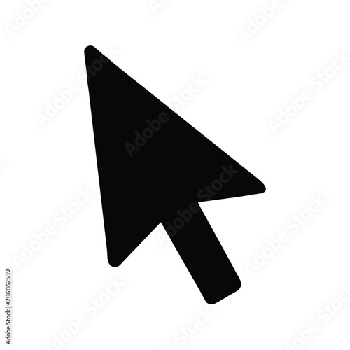 Cursor mouse click icon. Click arrow icon, computer mouse click cursor vector