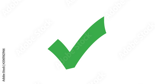 Photos Green check mark icon on white background confirmation symbol