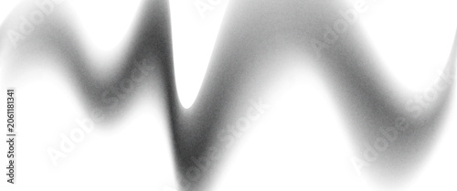 Wavy grain gradient texture. Black stippled flowing line background. Grunge noise dot work wallpaper for banner, poster, brochure. Undulate sandy backdrop with speckles, particles, granules. Vector
