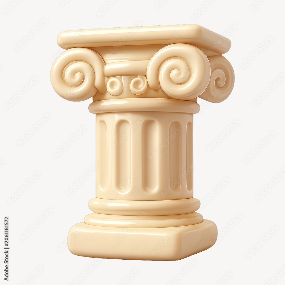 Naklejka premium Classic architectural column illustration.