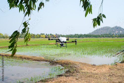 Drones are being used in modern agriculture.