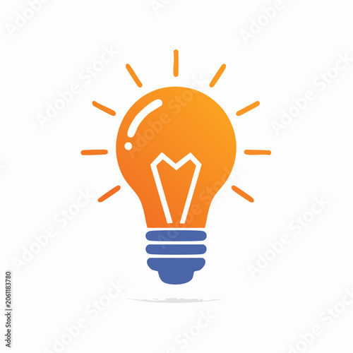 Illuminated Light Bulb Icon