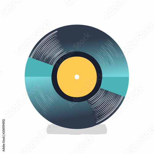 Vinyl Record Illustration