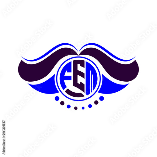 Cuadro en lienzo FEM letter logo creative design. FEM unique design