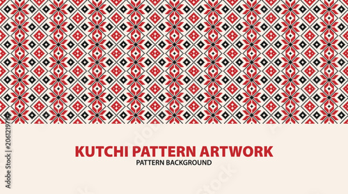 kutch bandhani pattern, Kutch embroidery pattern, suitable for home decor and textile design pattern