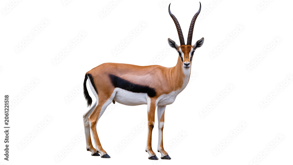 ⑳デザインチューニング アフリカ ガゼル 40 Gazelle Africa Photography Poster Thomson s gazelle with curved horns and black