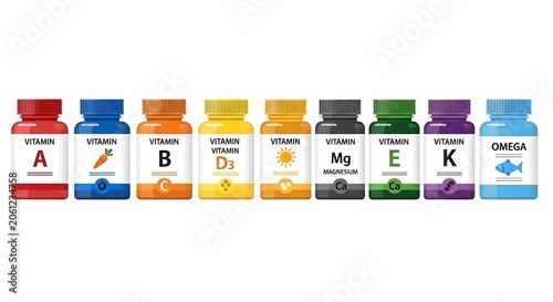 Colorful periodic table of chemical elements.