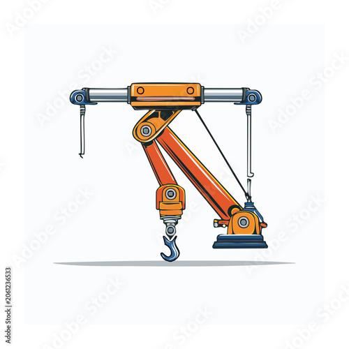 Flat design playground slide with ladder