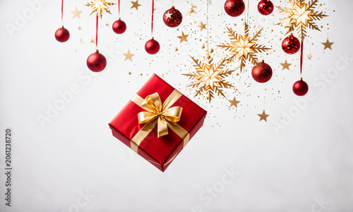 red gift box with gold ribb...