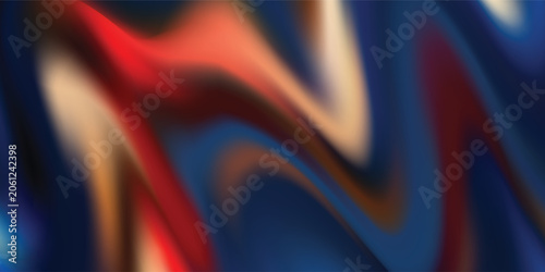 Abstract Blue and Red Fluid Wave Background with Dynamic Gradient Flow. Modern terendy desigran in vector illusttion