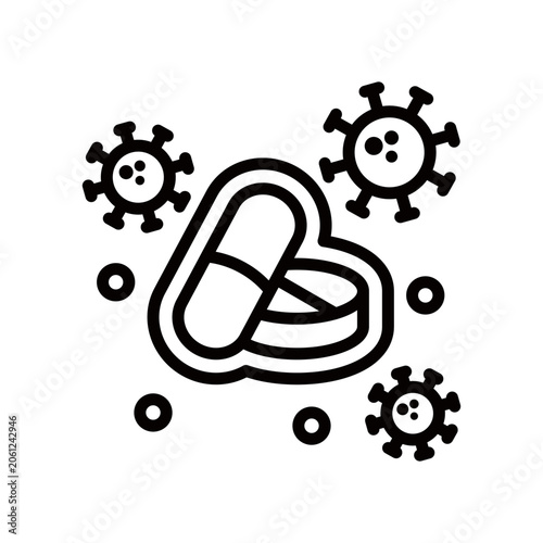 Foto Antihistamine line icon