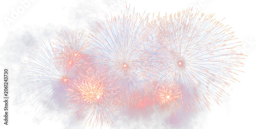 Festive Fireworks Glow with Radiant Light Effects PNG