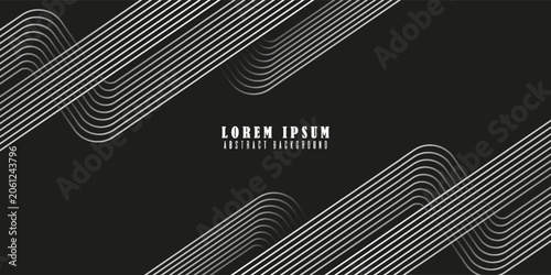white lines on a black background