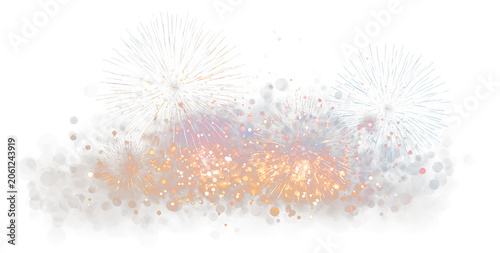 Valokuva Shining Festival Fireworks Burst PNG Overlay