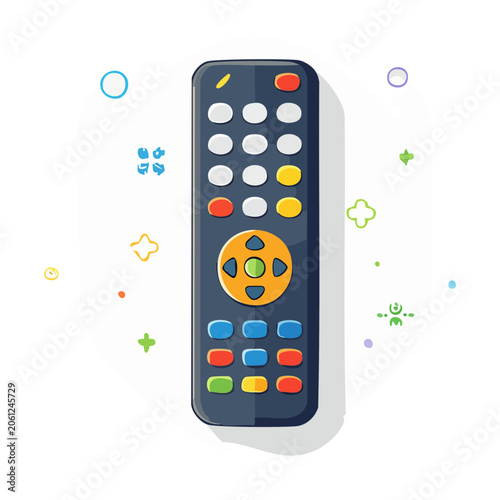 Flat design smiley face emoji vector