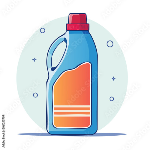 Flat design thermos bottle vector illustration