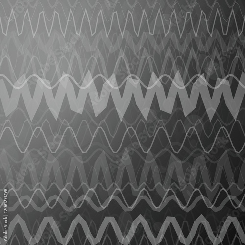 Abstract wave pattern background in gray and black