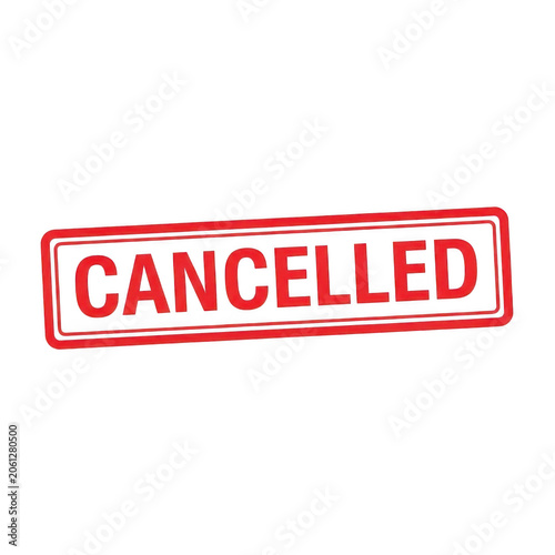 Vibrant red cancelled stamp mark