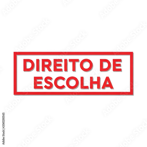 Vibrant red school direction sign with white text