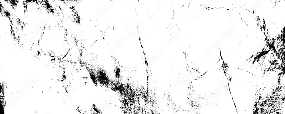Fototapeta premium Panorama view grunge wall texture. Black grainy texture isolated on white background. cosmic background wall background aquarelle painted spit on wall spray paint surface