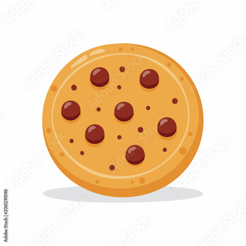 Chocolate Chip Cookie Illustration