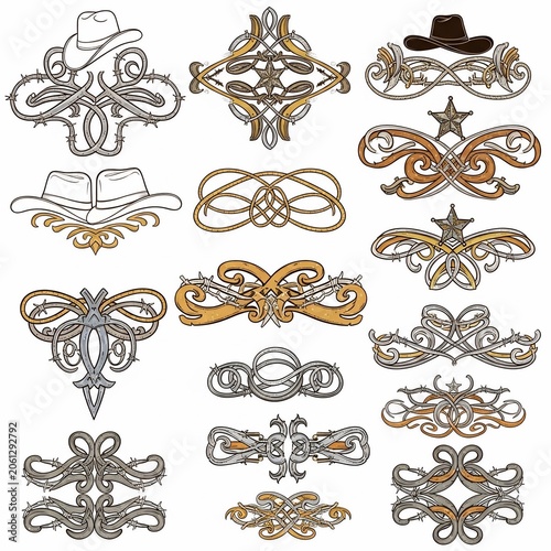 Rustic Embellishments: Western Flair & Ornate Flourishes