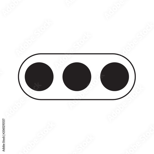 Three dots ellipsis more options design button design background
