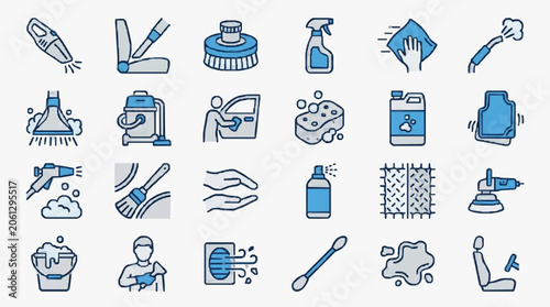 Фотография Professional Interior Car Detailing with Steam Cleaning for Spotless Upholstery
