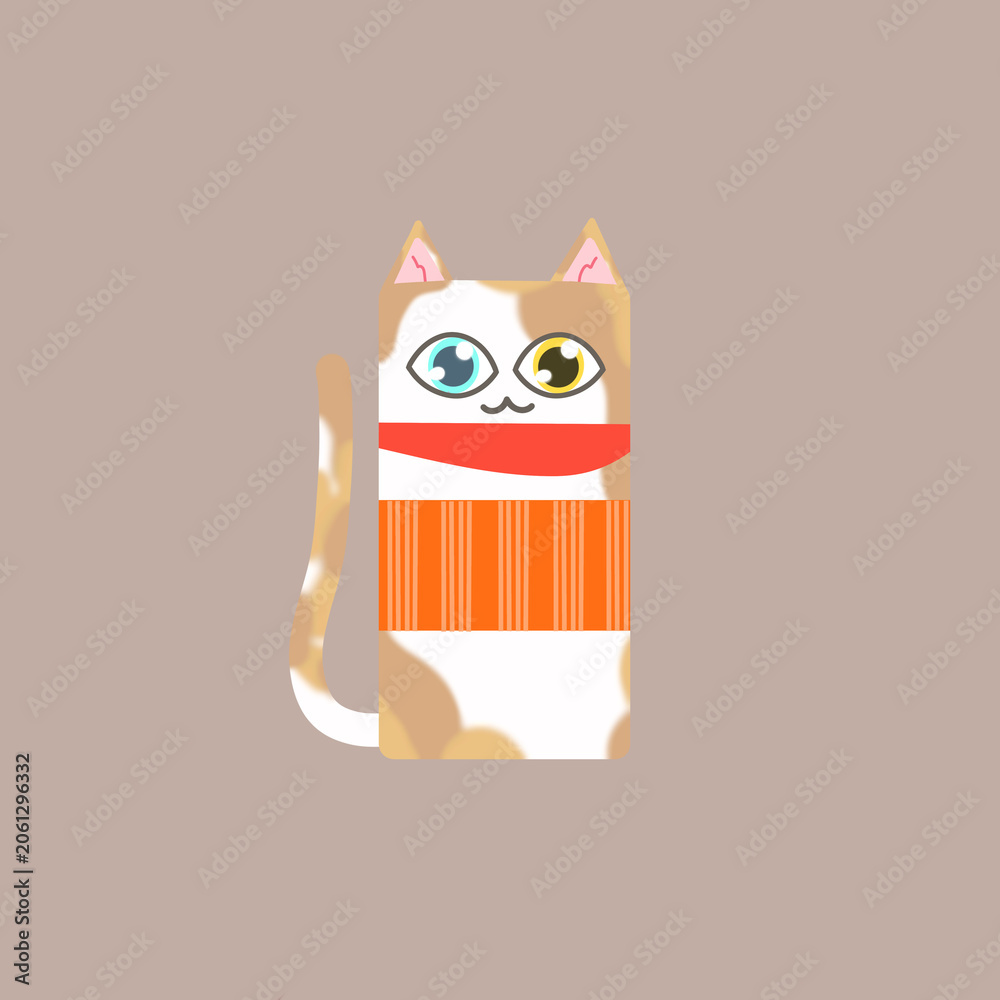 Fototapeta premium Cream Point Cat