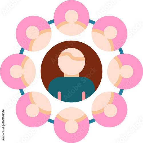 Slika na platnu Coexistence Icon