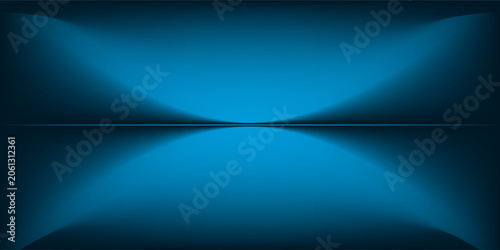 Abstract gradient podium background. blue empty 3d studio backdrop