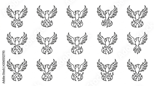 Foto Phoenix Bird Fire Emblem Symbol Collection.
