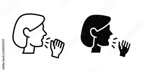 Foto Cough icon. Graphic elements vector design.