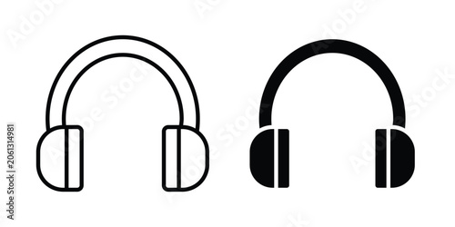 Obraz na plátně Ear muffs icon. Graphic elements vector design.