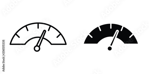 Photos Gauge icon. Graphic elements vector design.