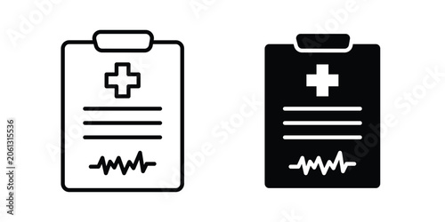 Photos Health report icon. Graphic elements vector design.