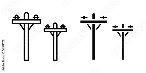 Obraz na płótnie Utility pole icon. Graphic elements vector design.