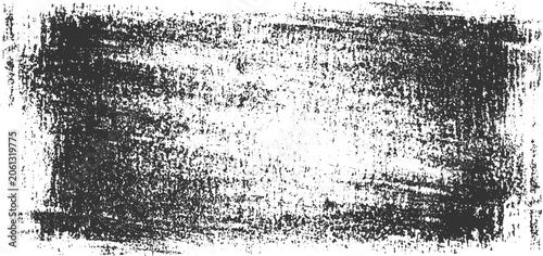 Dark gray textured brush stroke overlay on white background grunge abstract black