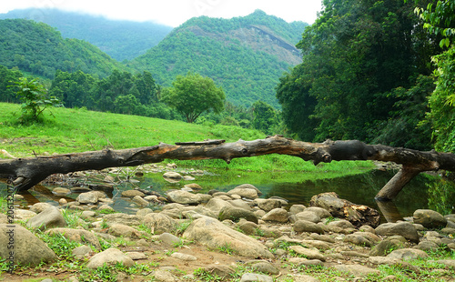 Beautiful landscape view of Kariyathumpara, Kerala