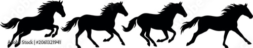 Horse Silhouette Vector Illustration